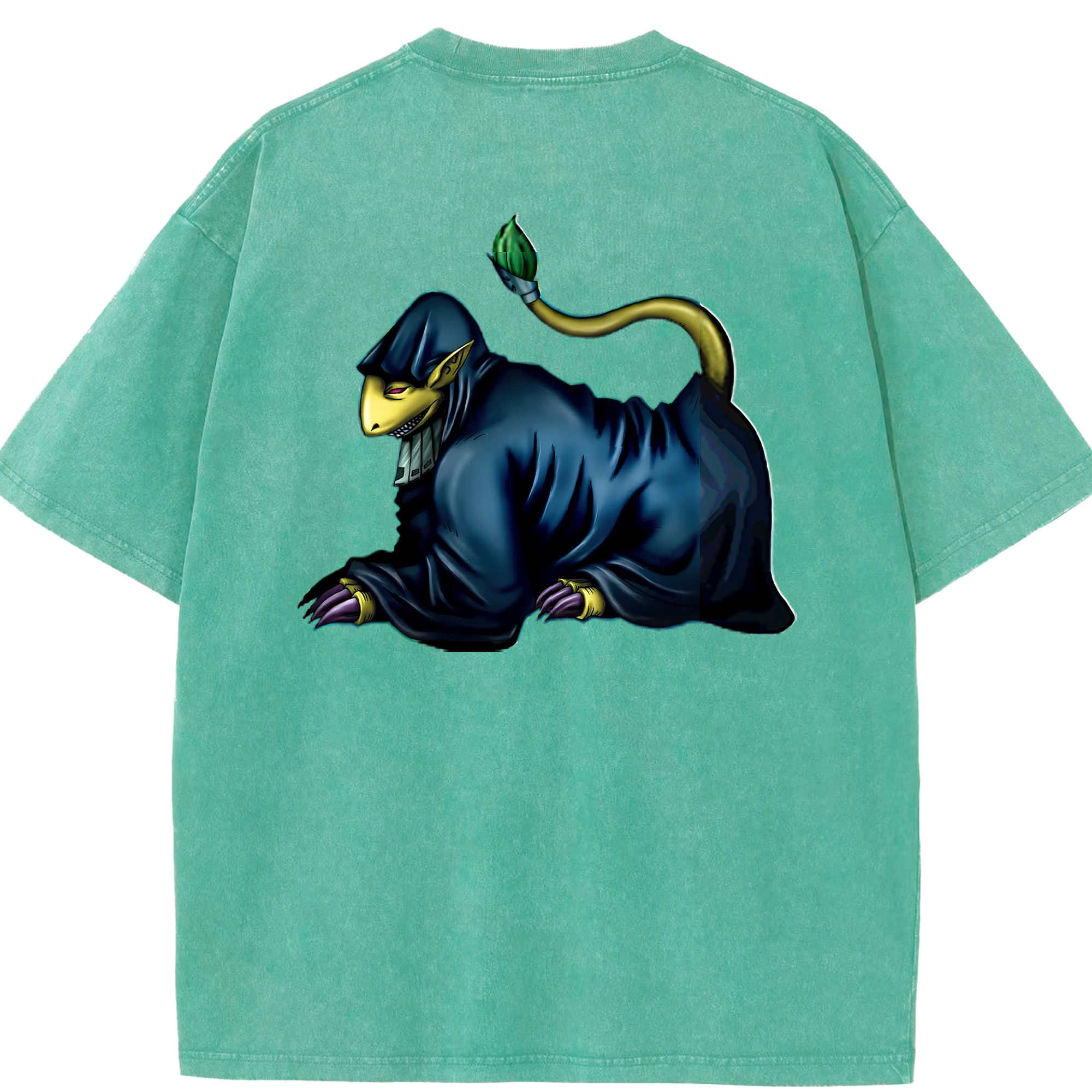 （画像用） 遊☆戯☆王 Yu-Gi-Oh! 綿100% ヴィンテージ風 半袖Tシャツ（背面プリント）